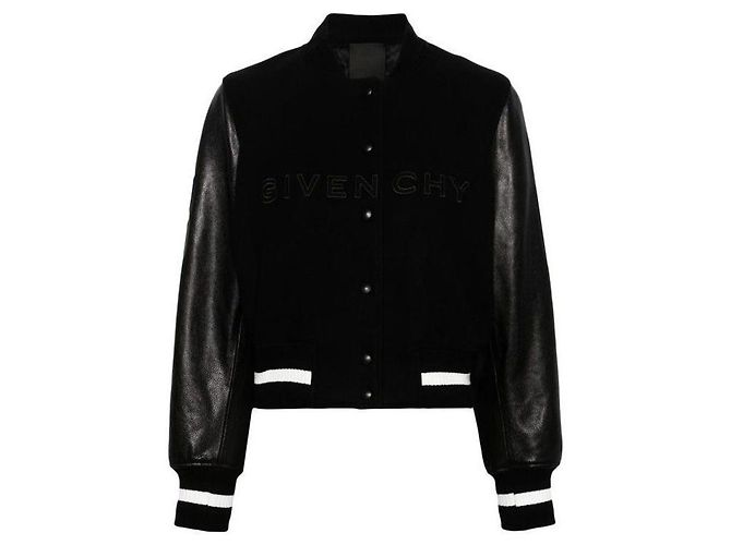 Givenchy Kurze Varsity-Jacke Weiß