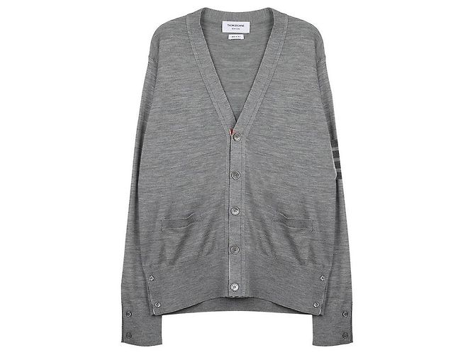 Thom Browne Button-Up Cardigan Braun 