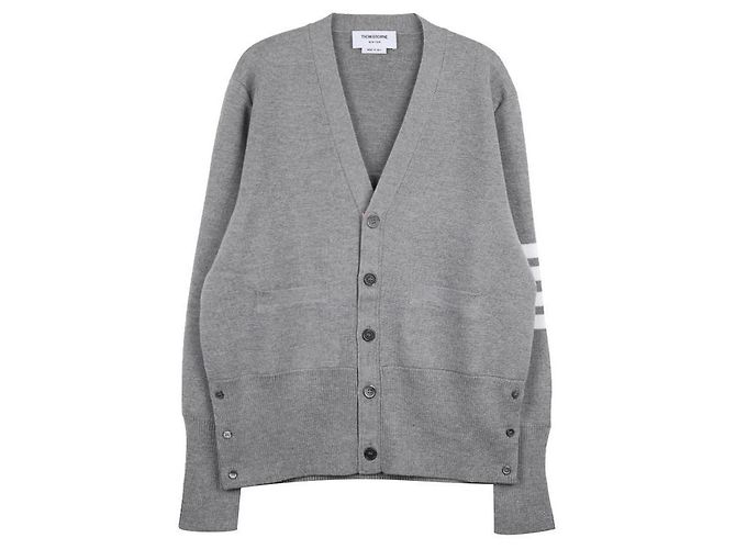 Thom Browne Milan-Stich-Cardigan Blau