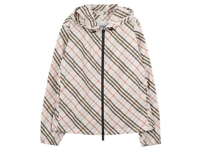 Burberry Check Sulpcom Hooded Jacket Brown