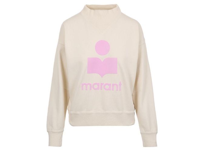Isabel Marant Baumwoll-Sweatshirt mit Rundhalsausschnitt Weiß