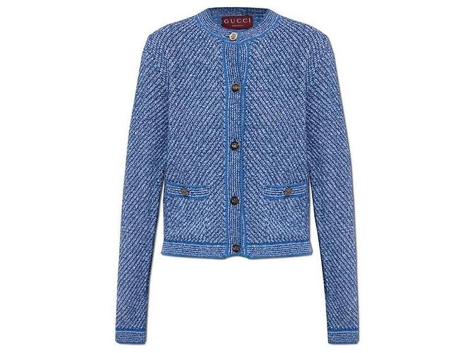 Gucci Pine Baumwollpullover mit Rundhalsausschnitt