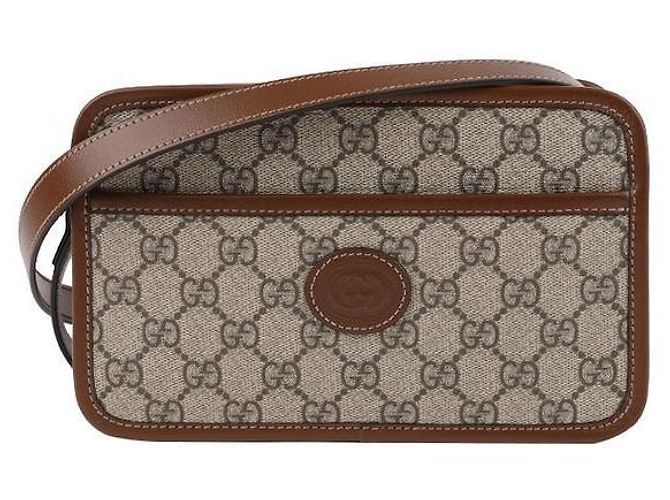 Gucci Interlocking Mini Bag Brown