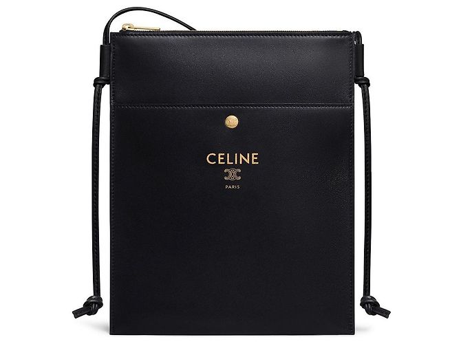 Céline Sharp Pouch Smooth Lambskin Black