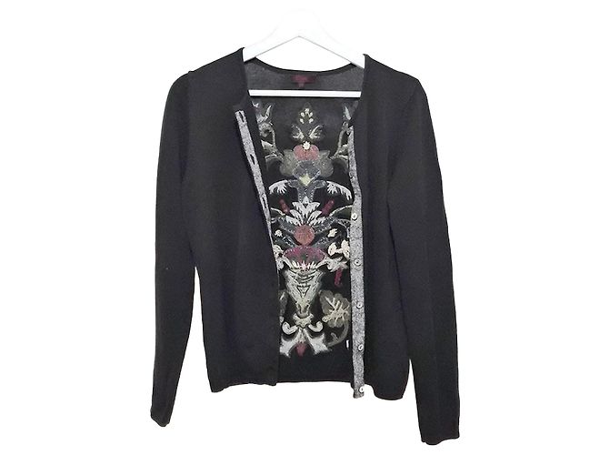 Kenzo Bestickte Baumwolljacke Schwarz 