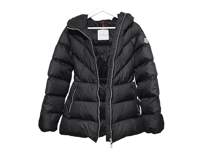 Moncler Kurzer Daunenpullover Schwarz 