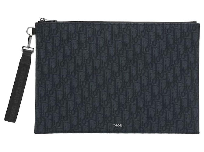 Dior Pouch Black Oblique Jacquard
