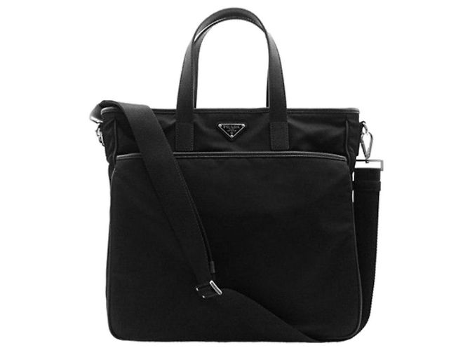 Prada Borsa tote in nylon nera Nero 