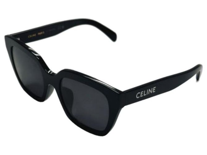 Céline Logo Monochrome Sunglasses Black