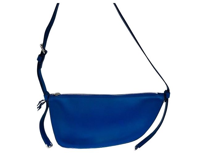 Burberry Mini Shoulder Bag with Shield Charm Blue