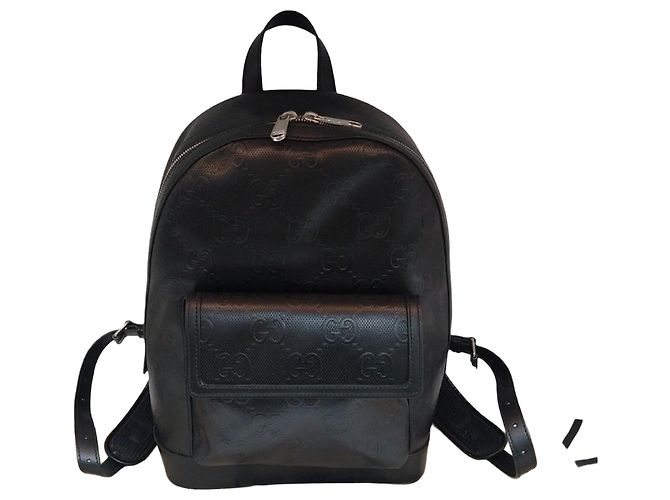 Gucci GG Embossed Backpack Black