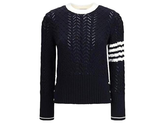 Thom Browne Pull classique Bleu