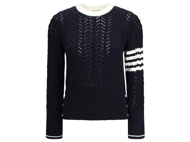 Thom Browne Classic Pullover Blue