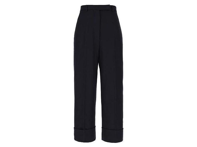Thom Browne Classic Twill Wool Backstrap Pants Blue