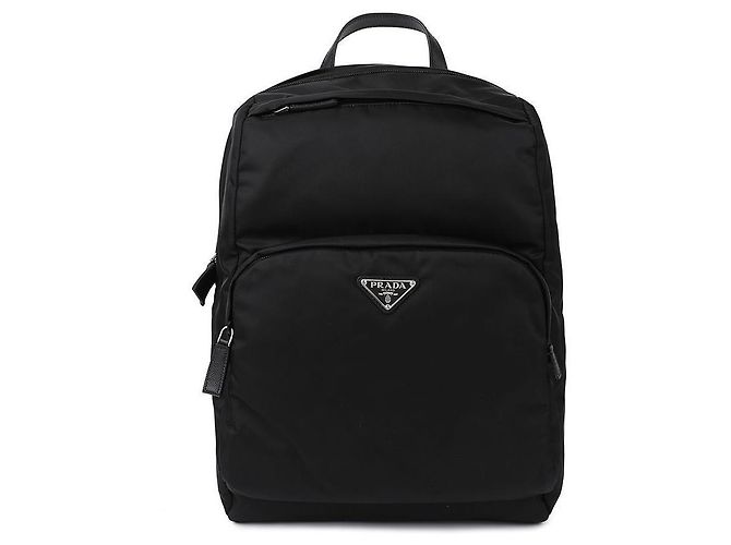 Prada Nylon Saffiano Leather Backpack