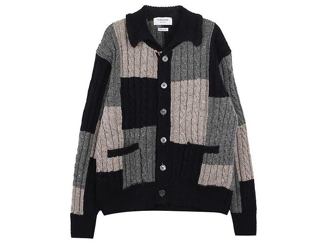 Thom Browne Cardigan Blau