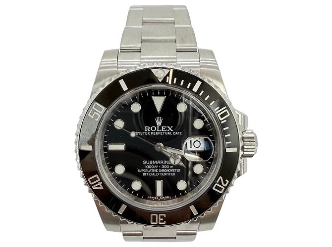 Rolex Relógio Submariner de Aço Prata