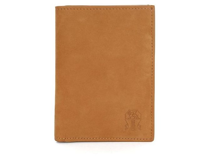 Brunello Cucinelli Capa de passaporte em couro nubuck Marrom