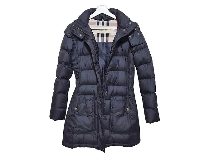 Burberry Hoxhiss Down Long Padding Blue