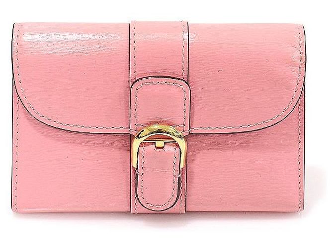 Delvaux Brillant Card Holder Pink