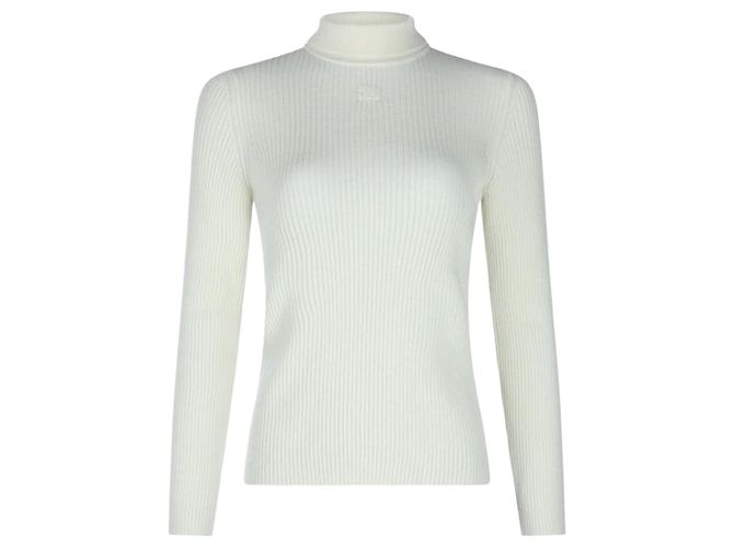 Céline WOLLTURTLE NECK PULLOVER Weiß 
