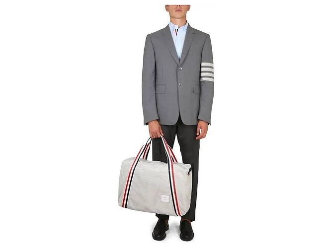 Thom Browne Giacca sportiva classica in tessuto semplice Marrone