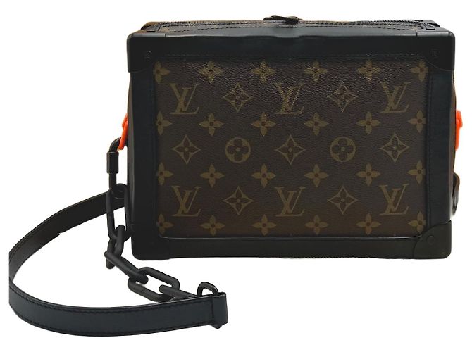 Louis Vuitton Bolsa de ombro em lona Mackassar Monogram Soft Trunk Marrom