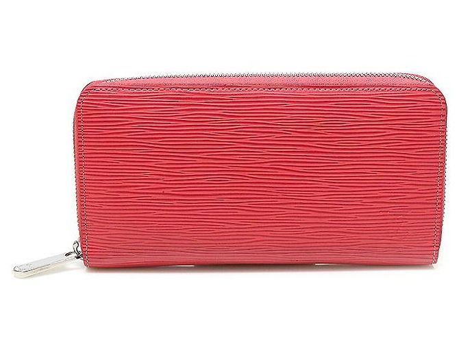 Louis Vuitton Rose Pink Epi Leather Long Zippy Wallet