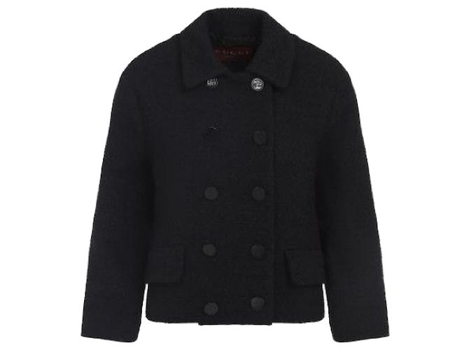 Gucci Wool Boucle Jacket Black