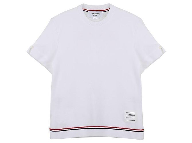 Thom Browne Damen T-Shirt Weiß 