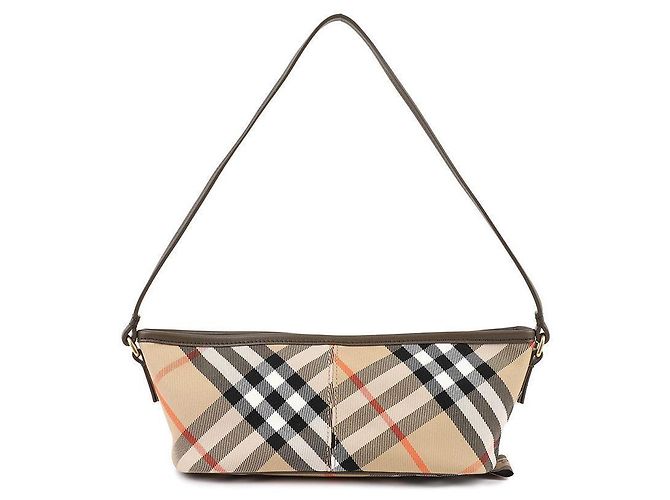 Burberry Sac Mini Check Marron