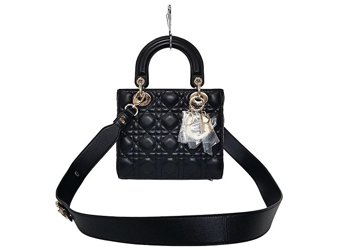 Lady Dior Pequena Preta Preto
