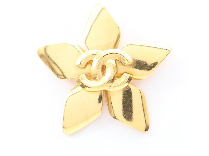 Spilla Fiore Marchio Coco Chanel D'oro