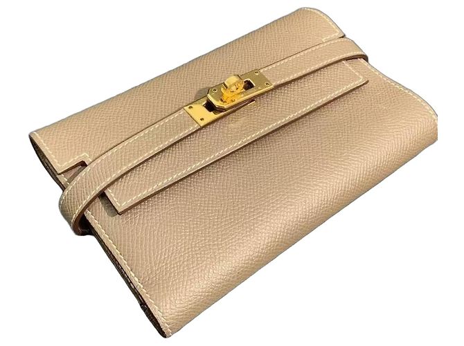 Hermès Lovecraft Short Wallet Elephant Grey Epsom Leather