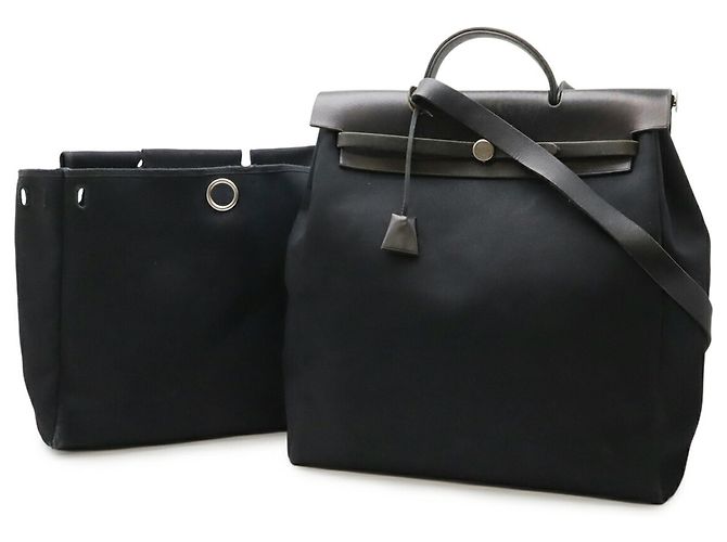 Hermès HERMES Borsa Herbag MM Nero