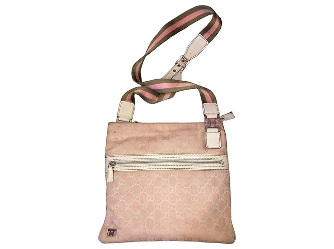 Bolsa de ombro Gucci GG Canvas Bege