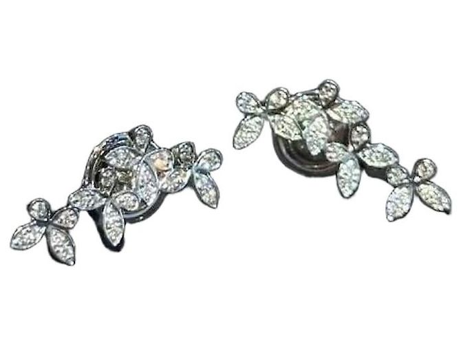 Graff Diamant Ohrringe mit vier Schmetterlingen Platin Silber