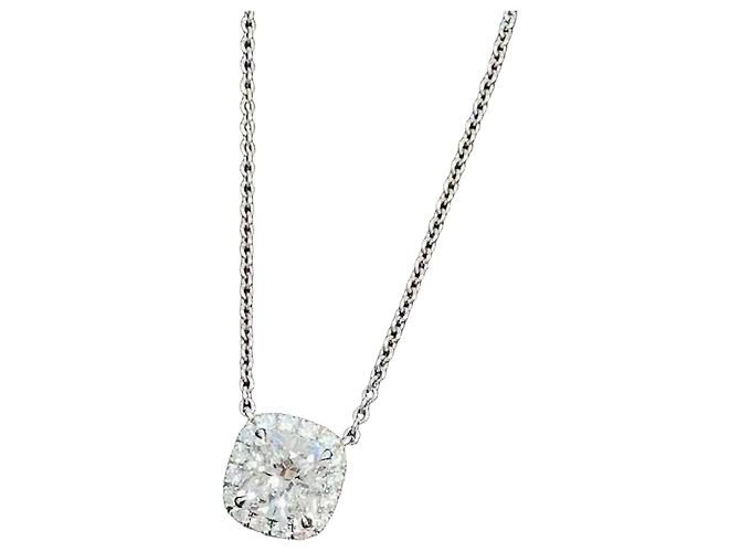 Collar Harry Winston 1 quilate de diamantes 1,01 ct Plata