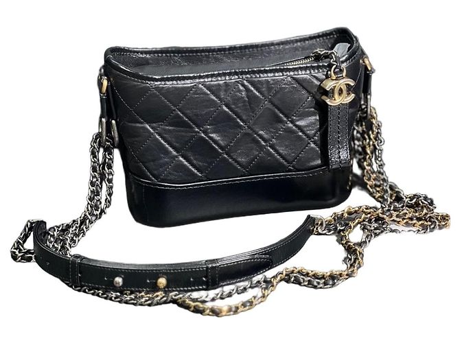 Borsa Chanel in pelle nera Nero
