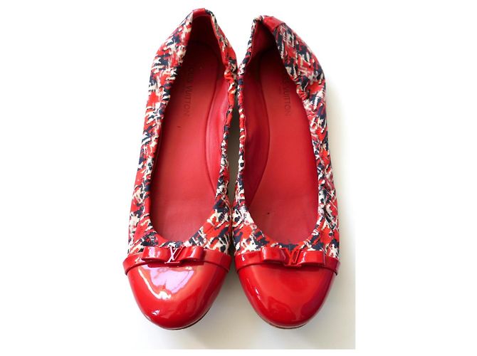 Ballerine in Tweed Louis Vuitton Rosso