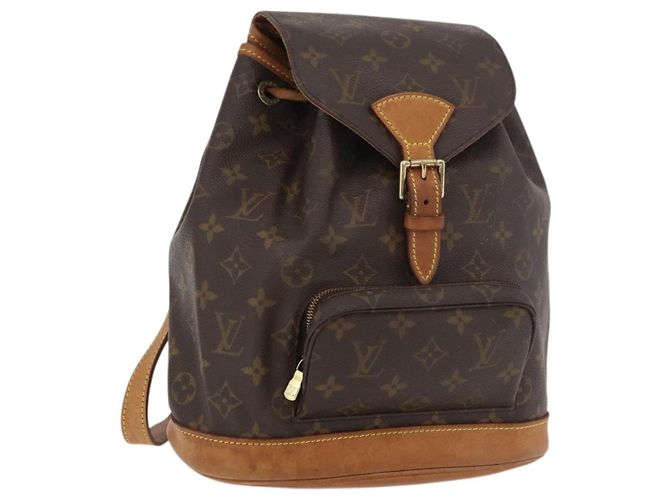 LOUIS VUITTON Monogram Montsouris MM Backpack M51136 LV Auth 176013