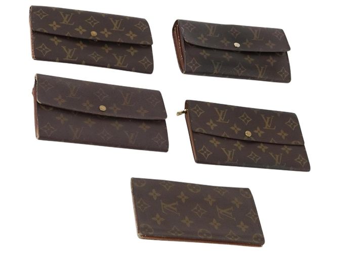 LOUIS VUITTON Monogram Brieftasche 5 Set LV Auth BA12178 Monogramm