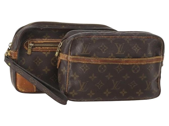 LOUIS VUITTON Monogramm Tasche 2 Set LV Auth ti3902