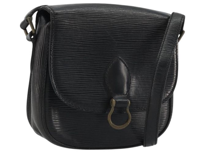 LOUIS VUITTON Borsa a Spalla Epi Saint Cloud PM Nera M52212 LV Auth 176728 Nero