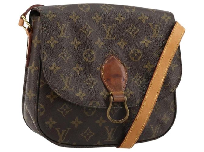 LOUIS VUITTON Bolsa de Ombro Monogram Saint Cloud GM M51242 LV Auth BA12220 Monograma