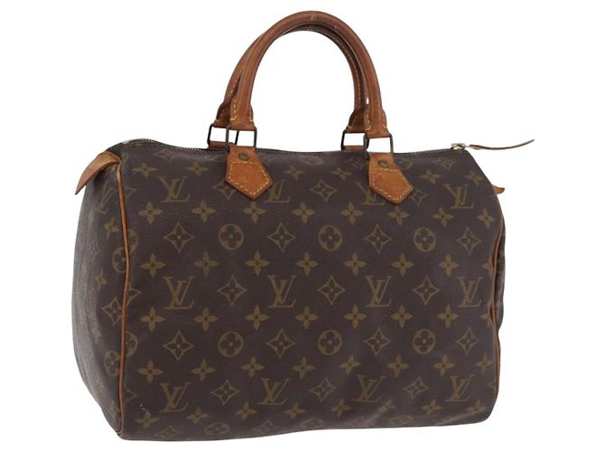 LOUIS VUITTON Bolso de Mano Monogram Speedy 30 M41526 LV Auth 177123 Monograma