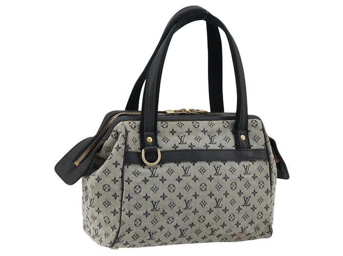 LOUIS VUITTON Borsa a Mano Monogram Mini Josephine PM Blu M92049 LV Auth 176944