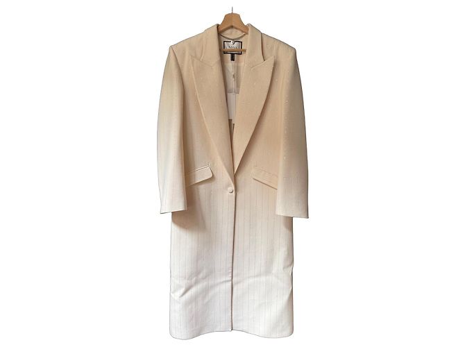 Autre Marque Blazer Rayado Beige Nissa