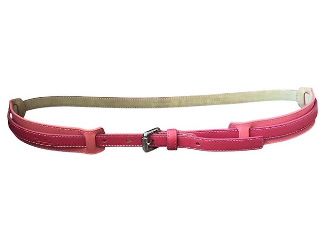 Longchamp Ledergürtel Rosa Fuchsia 85 cm Pink Fuschia