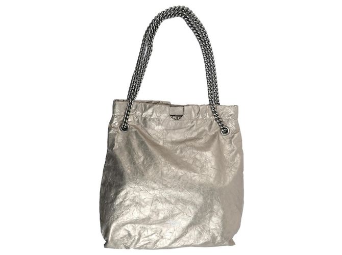 Everyday Borsa a Spalla Balenciaga Crush Medium D'oro